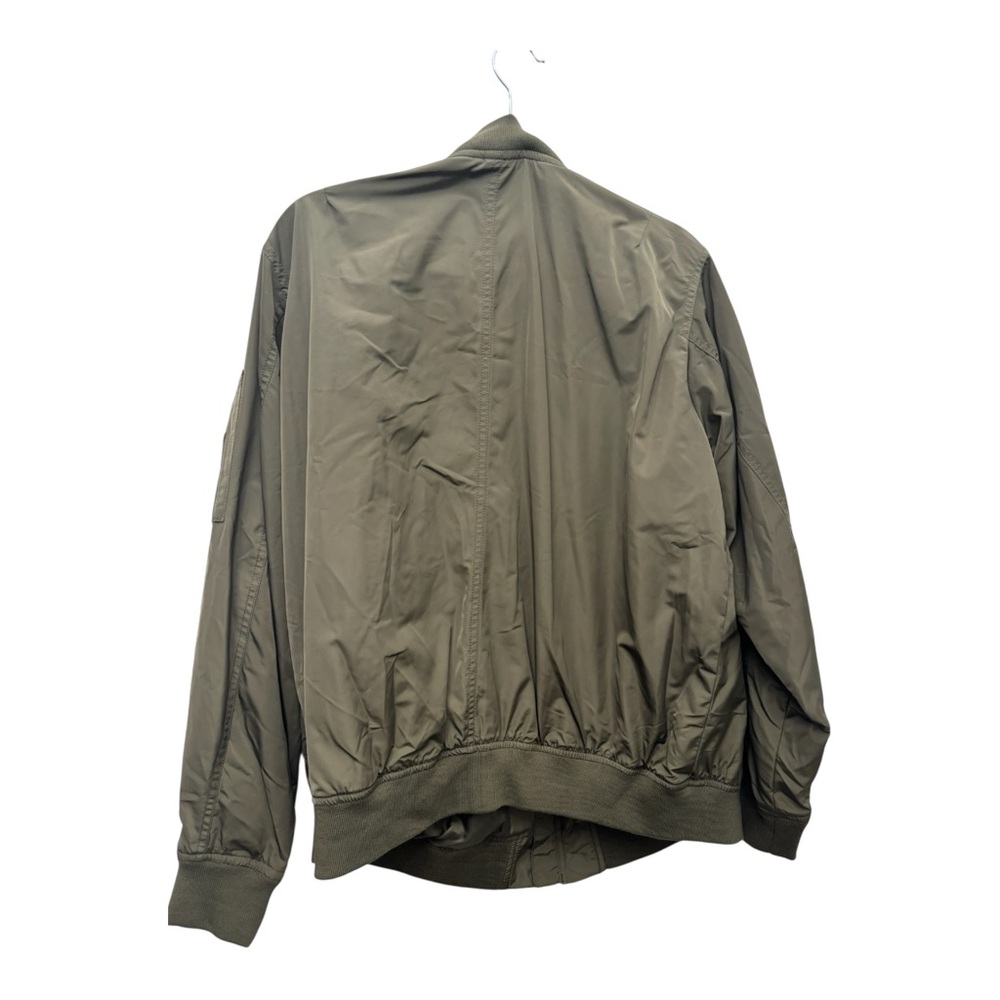 Levi’s Olive Green Bomber Jacket Zip Front Utility Coat - Picture 3 of 5